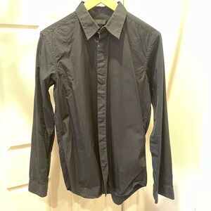 Calvin Klein Collection Black Button Up